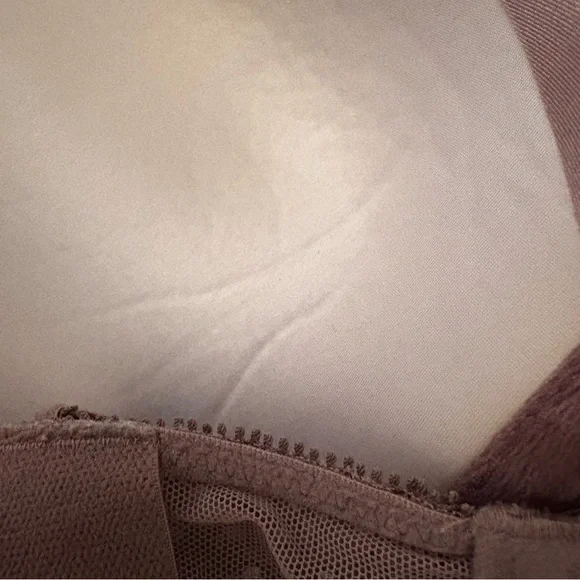 Victoria’s Secret Elegant Mauve Lace Very Sexy Push-up Bra Size 36B Padded Mesh - Picture 8 of 10